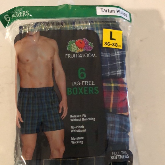 Fruit of the Loom Tag-Free Boxers - 6-pack - Picture 2 of 4